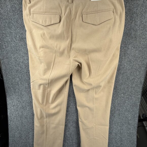 NWT Banana Republic Brushed Pleated Pant Men 34x30 Tapered Leg Relaxed Fit - Picture 12 of 16